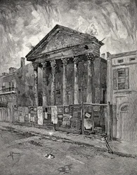 The Old Bank a Toulouse Street-ben, New Orleansban, a „The Century Illustrated Monthly Magazine”-ból, 1883. májustól októberig